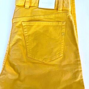 Ermenegildo Zegna yellow skinny jeans